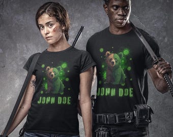 Zombie Bear Personalized T-Shirt, Horror Halloween Costume Tee