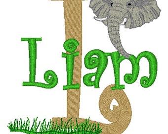 PILLOWCASE Elephant and GrassPersonalized Pillowcase