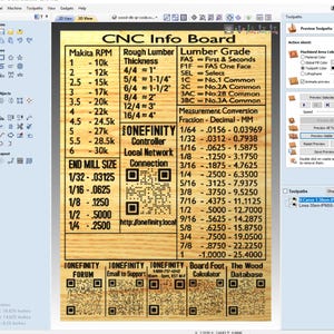 Informatiebord SMW CNC-meting conversie: digitale kopie svg ai crv dxf