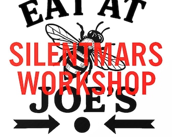 Holzbienenfalle - Eat at Joe | CNC | SVG | Eine Falle