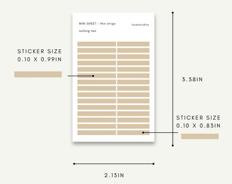 MATTE TRANSPARENT Colour Mini Dots - Minimal & Functional Stickers ...