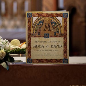 中世ケルズの書の結婚式プログラム