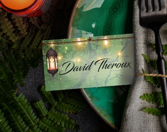 Enchanted Woodland Style Place Setting Cards