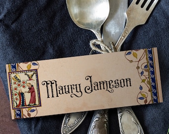 Medieval Style Place Setting Cards