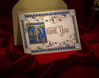 Medieval Style Wedding Bulk Pack Of 25 Thank You Note Cards