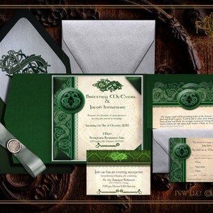 Medieval Norse Viking Style Invitation Set 2