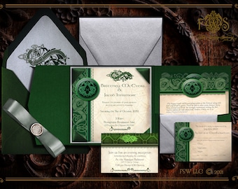 Medieval Norse Viking Style Invitation Set 2