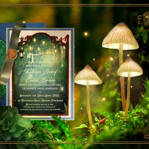 Enchanted Woodland Wedding Invitations-Magical Forest Theme Wedding