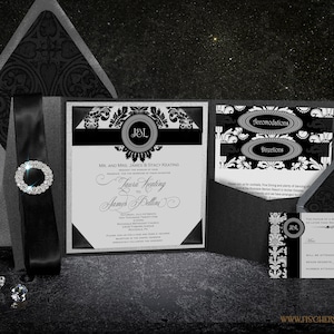 A Black Tie Affair Style Hochzeitseinladung