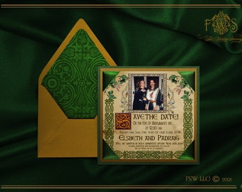 Celtic Gaelic SAVE THE DATE Card