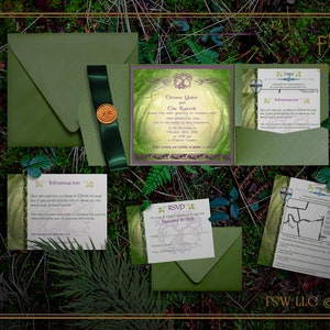 Enchanted Forest Magical Woodland Wedding Invitations-Forest Theme Wedding