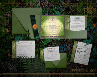 Enchanted Forest Magical Woodland Wedding Invitations-Forest Theme Wedding