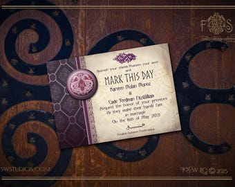Medieval Viking Nordic SAVE THE DATE Postcard