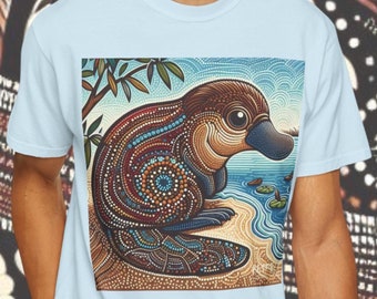 Platypus T-shirt | Quality 100% Cotton Tee | Original Design | Unique Gift | Animal Lovers Tees | Australian Wildlife | Dot Art