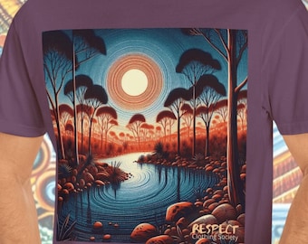 Billabong Original | Night Sky T-shirt | Unique creative and stylish gift |  100% cotton tee | Vibrant Australian dot art