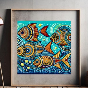 Aboriginal art, wall poster, Australian dot art, Wall art poster, Wall Hanging, Original poster, fine art prints, Australia Designed, Printed art, original art, poster art, unique art, poster hanging,