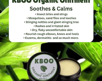 KBOO Organic Ointment – Soothes Bites, Stings, Rashes, Skin Irritations (Australian Made)
