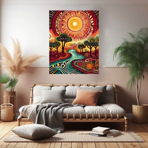 Aboriginal art, wall poster, Australian dot art, Wall art poster, Wall Hanging, Original poster, fine art prints, Australia Designed, Printed art, original art, poster art, unique art, poster hanging,