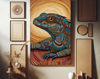Aboriginal art wall poster, Australian dot art. Wall art poster. Wall Hanging. Original fine art prints. Designed in Australia. Printed art.