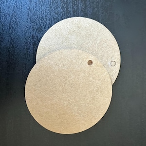 2 Inch Circle Acrylic Blank with hole, Clear Round acrylic blanks, Round Acrylic Clear DIY Blank Round Discs - -- 2mm Thick