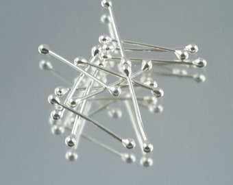 balled end criss crosses (wraps) - pack of 12 - argentium silver