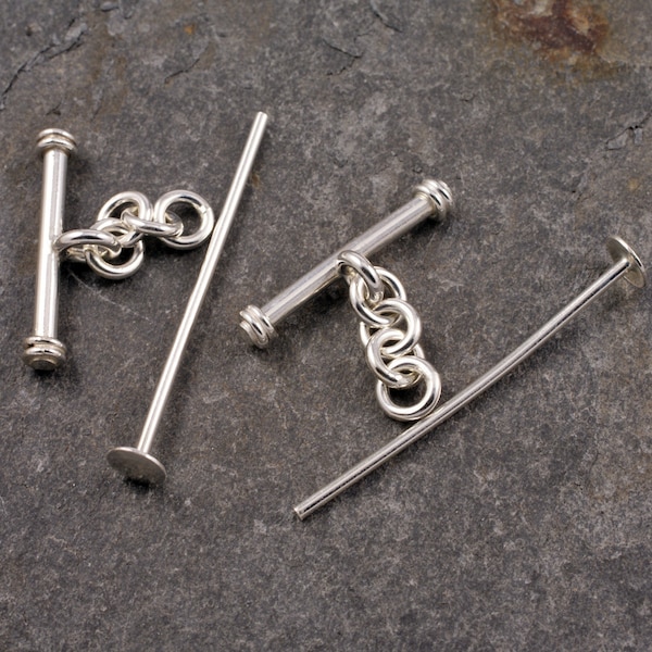 sterling silver cufflink kit - just add beads