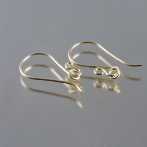 handmade robust 9ct eco gold earwires with jumprings improved design image 1