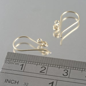 handmade robust 9ct eco gold earwires with jumprings improved design image 2