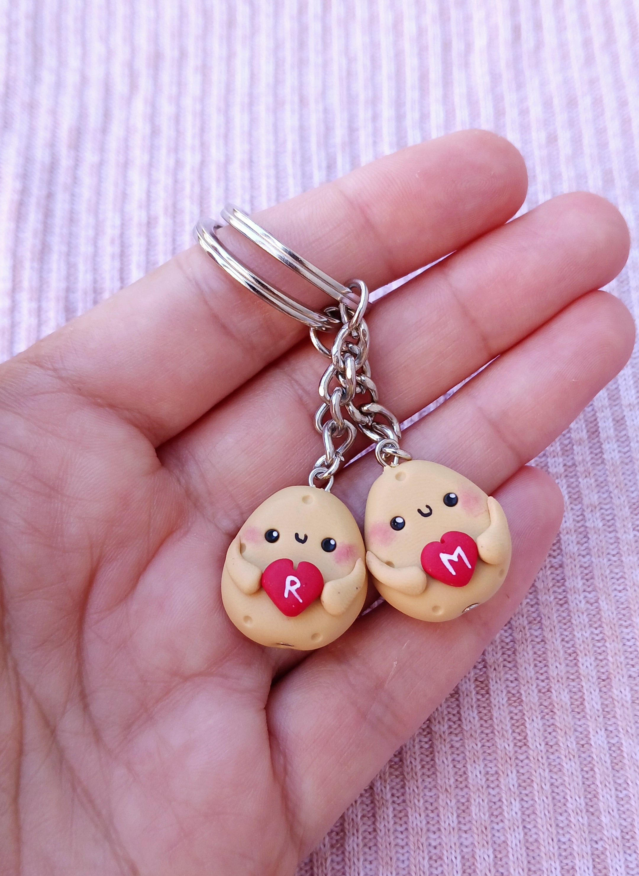Custom Potato Keychain Set, Valentines Day Gift - Etsy