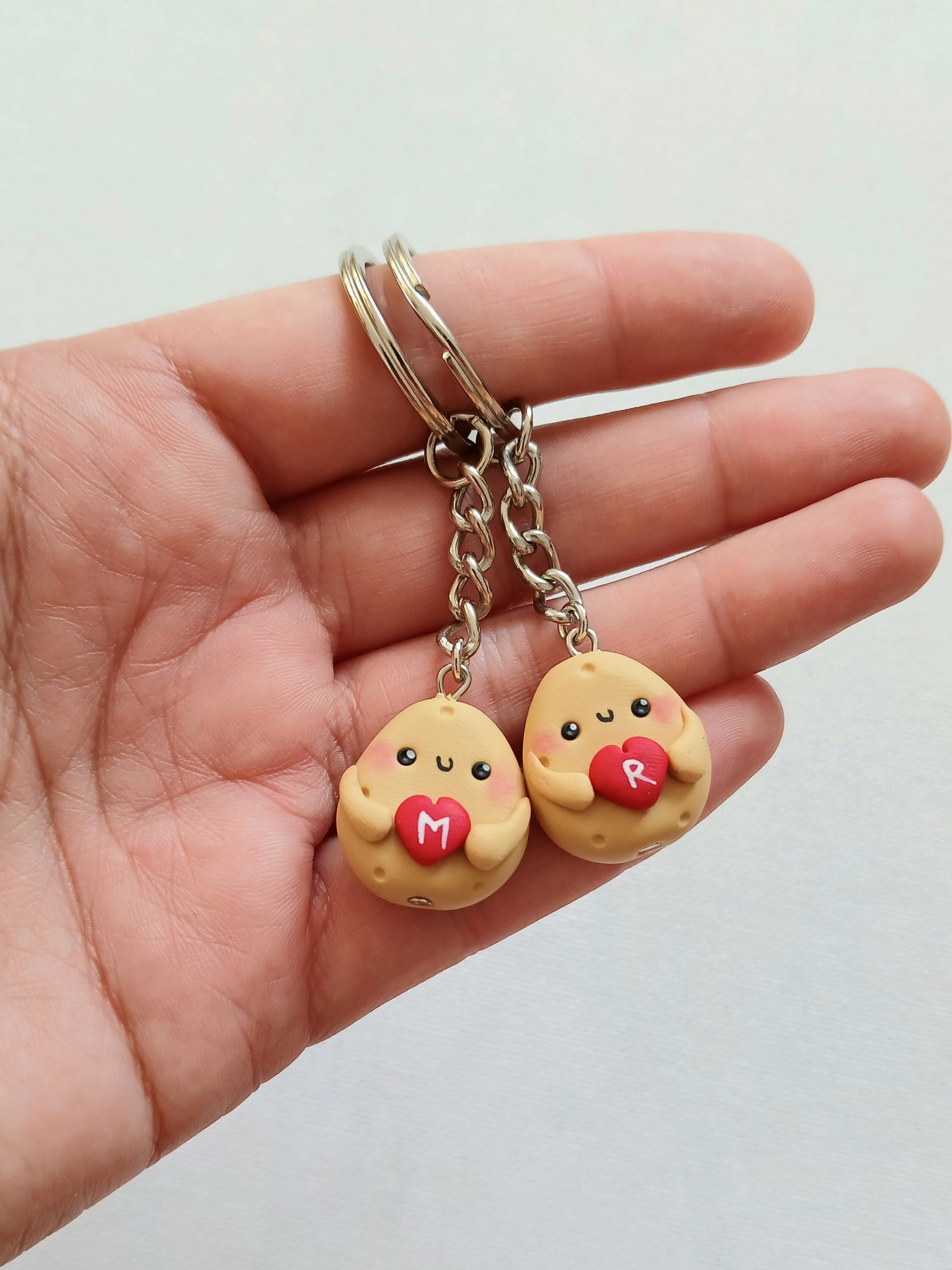 Custom Potato Keychain Set, Valentines Day Gift - Etsy