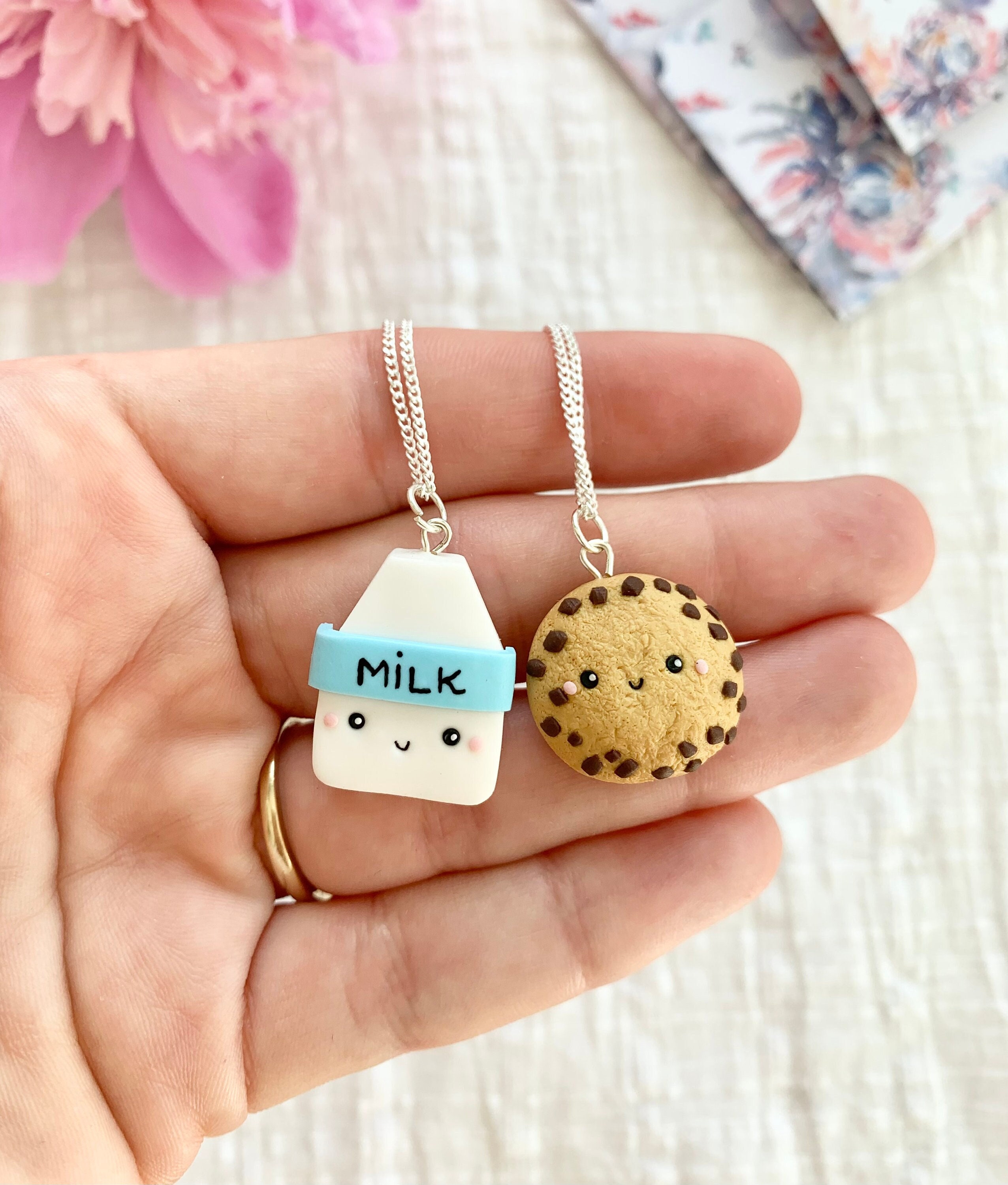 Milk and cookies friendship necklaces discount