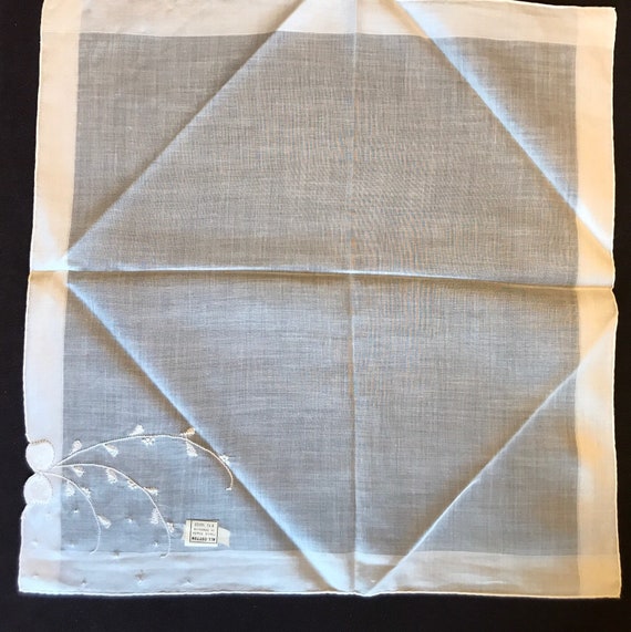 Franshaw Handkerchief, Natural Cotton Embroidered… - image 7