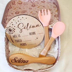 Jolie valisette rose, cadeau de naissance, personnalisable
