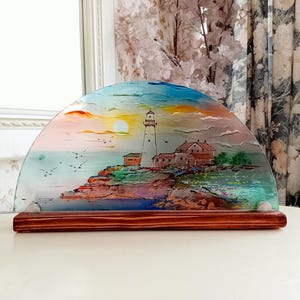 Stained Glass Nightlight Table Lamp