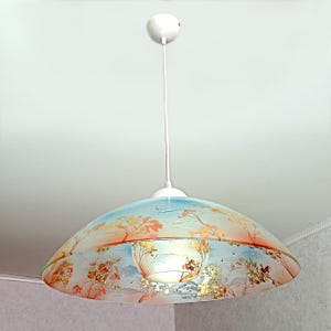 Stained glass lamp Stained glass shade Stained glass light Stained glass lighting Pendant light fixtures Pendant lighting Nautical lamp