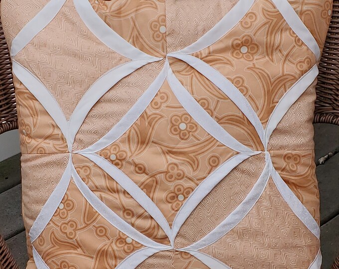 Quillow/pillow/lap Quilt/lap Throw Cathedral Window Etsy