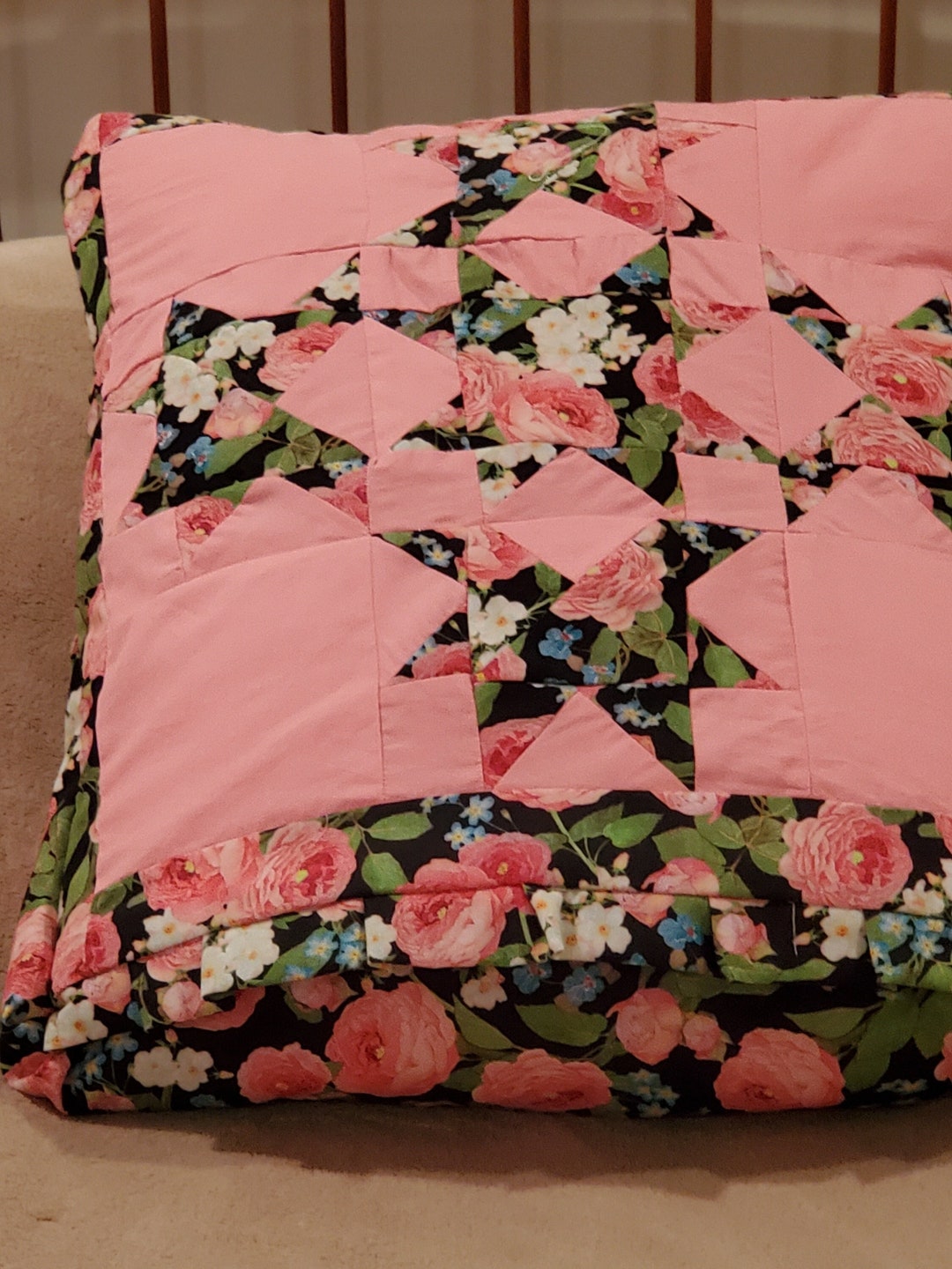 Quillow, Pillow, Lap Quilt/throw the Double Star Etsy