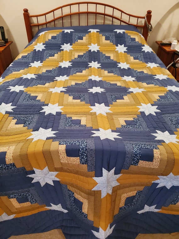 King or Queen Size Bedding Amish Quilt 
