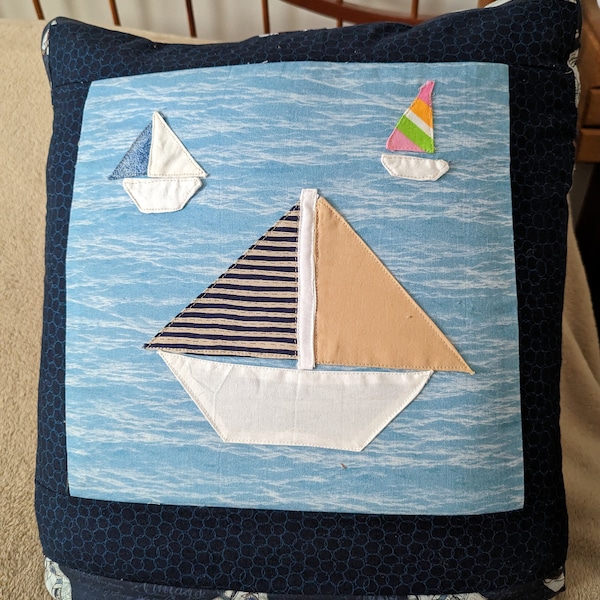 Quillow, Pillow, Lap Quilt, Throw - The Nautical Quillow