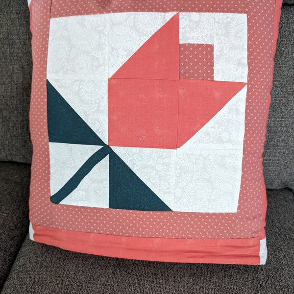 DELUXE: Quillow, Pillow, Lap Quilt/throw - The Framed Tulip