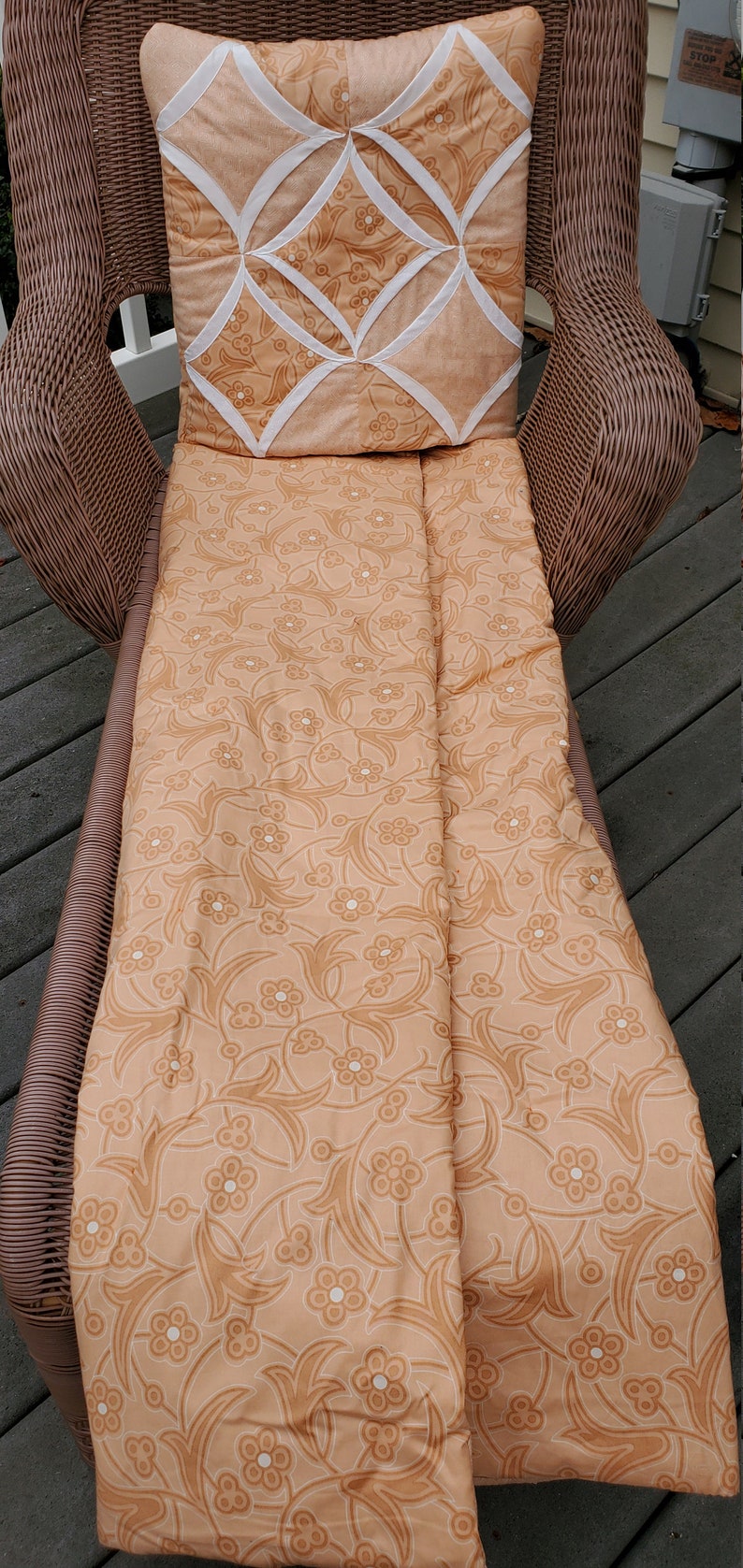 Quillow/pillow/lap Quilt/lap Throw Cathedral Window Etsy