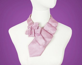 Women's Unique Scarf - Ascot Tie -  Pink Women's Tie