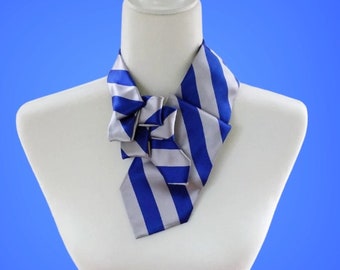 Unique Striped Scarf - Ascot Tie - Unisex Ascot - Women's Tie