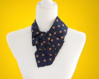Cravate Ascot à pois - Écharpe unique - Mode corporative.