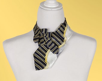 80's Ascot Tie - Unisex Necktie - Women's Office Fashion