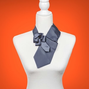 Formele ascot-stropdas met kralen - saliegroene damesstropdas - bruiloftsascot - uniseks ascot - Duurzame accessoires