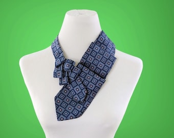 Neck Tie Scarf - Unisex Ascot - Menswear For Women - Sustainable Fashion.