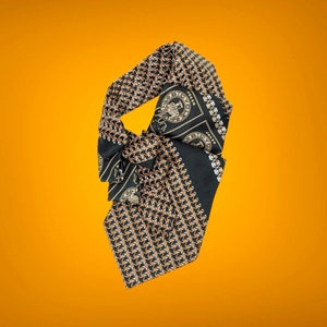 Men&#39;s Green Ascot Tie - Vintage Ascot Scarf.