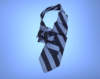 Men's Ascot Tie - Striped Cravat - Men's Necktie Scarf - Wedding Ascot.