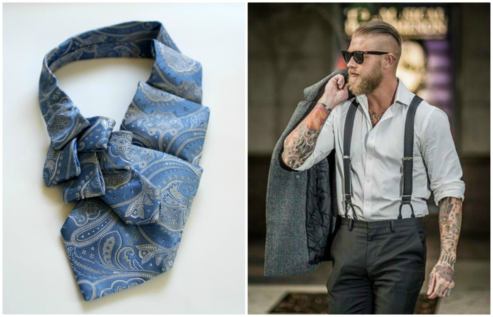 Corbata verde ascot de los hombres Jabot Dapper Gent Etsy